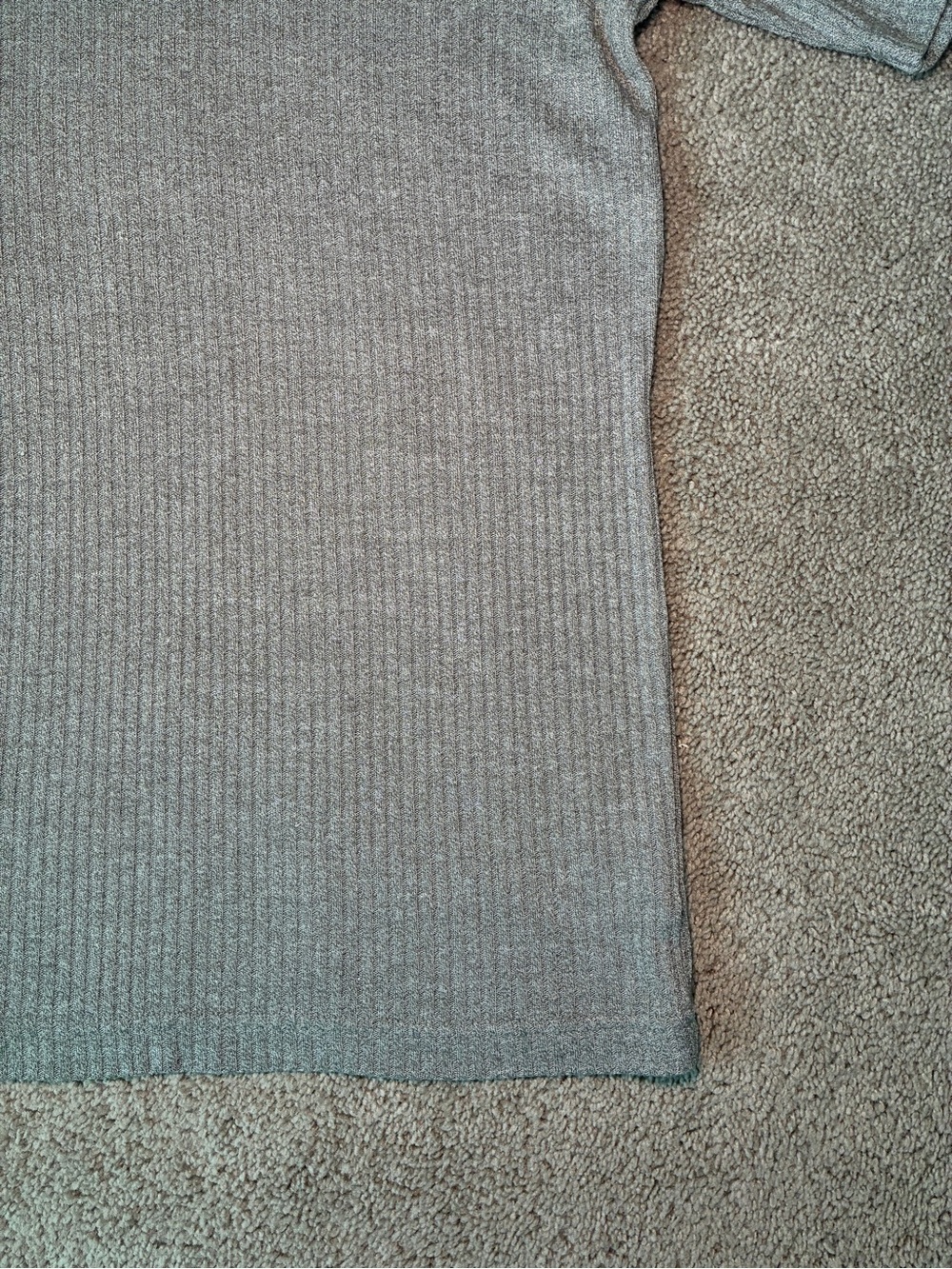 J. Ferrar Ribbed Knit Short Sleeve Medium - Picture 3 of 4